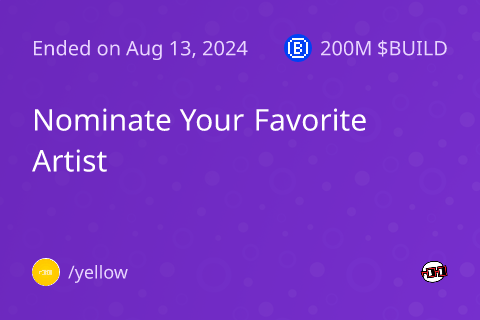 Nominate Your Favorite Artist on Rounds.wtf